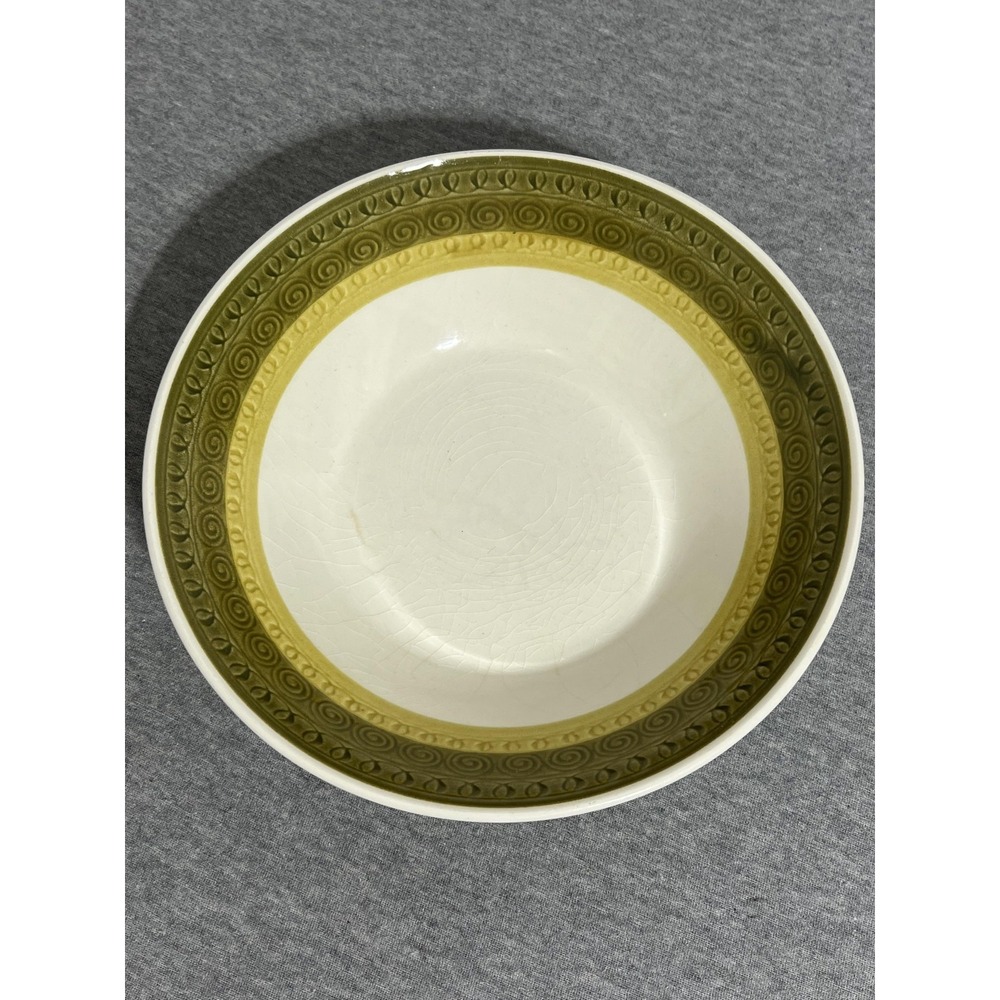 Vintage Stonecraft Aruba Soup Bowl Japan 8.25" Swirl Pattern Detergent Proof